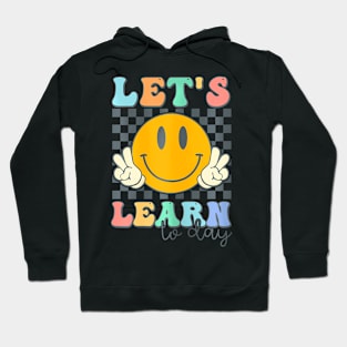 Let's Learn Smile Face Back To School For Teacher Kids Hoodie